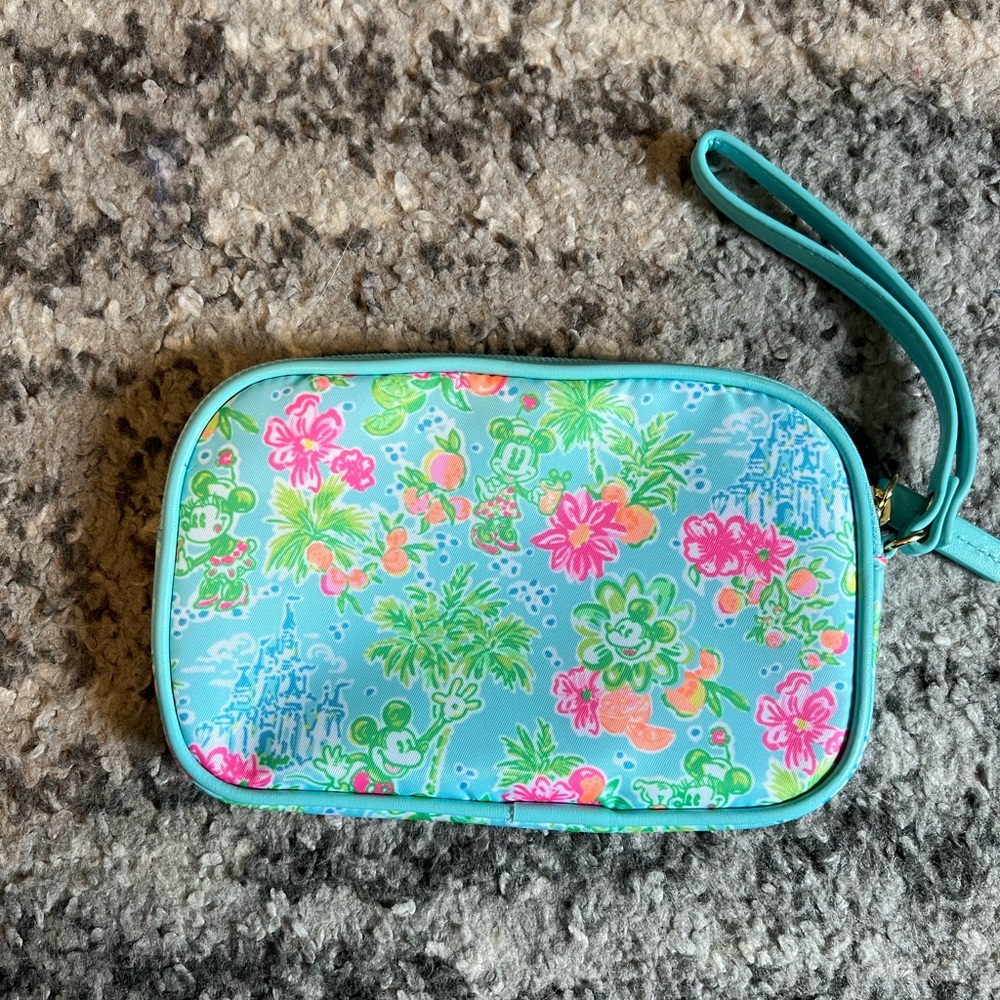 Lilly Pulitzer x Disney Parks Wristlet Mickey & Minnie Mouse NEW